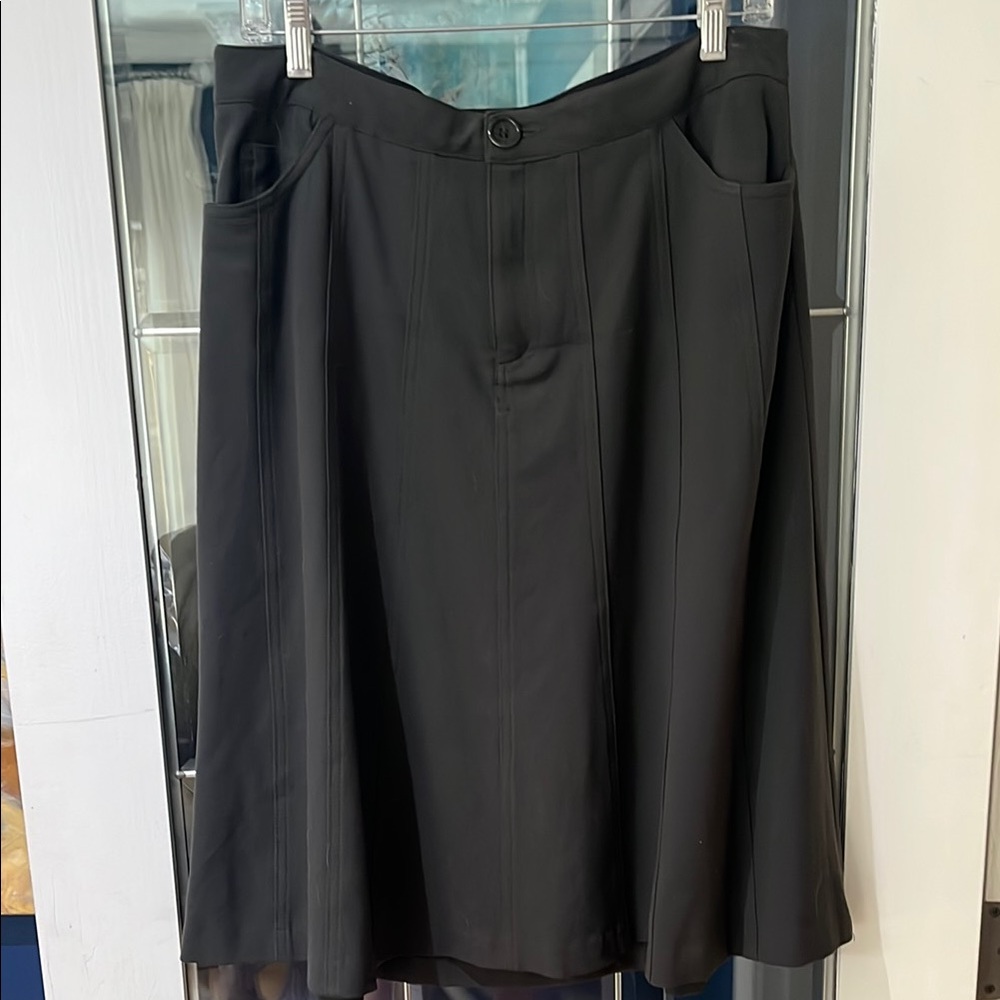 Catherine Malandrino Classic  Olive Green A-Line Skirt